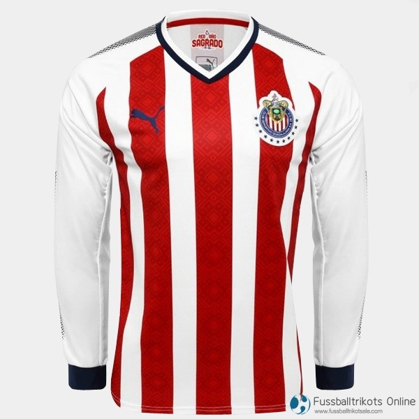 CD Guadalajara Trikot Heim ML 2017-18 Fussballtrikots Günstig